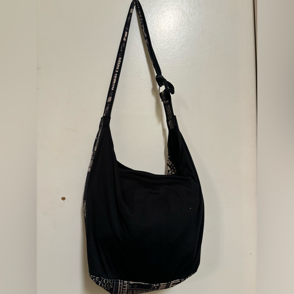 Hot Topic Black and White Newspaper Print Tote - Picture 2 of 2